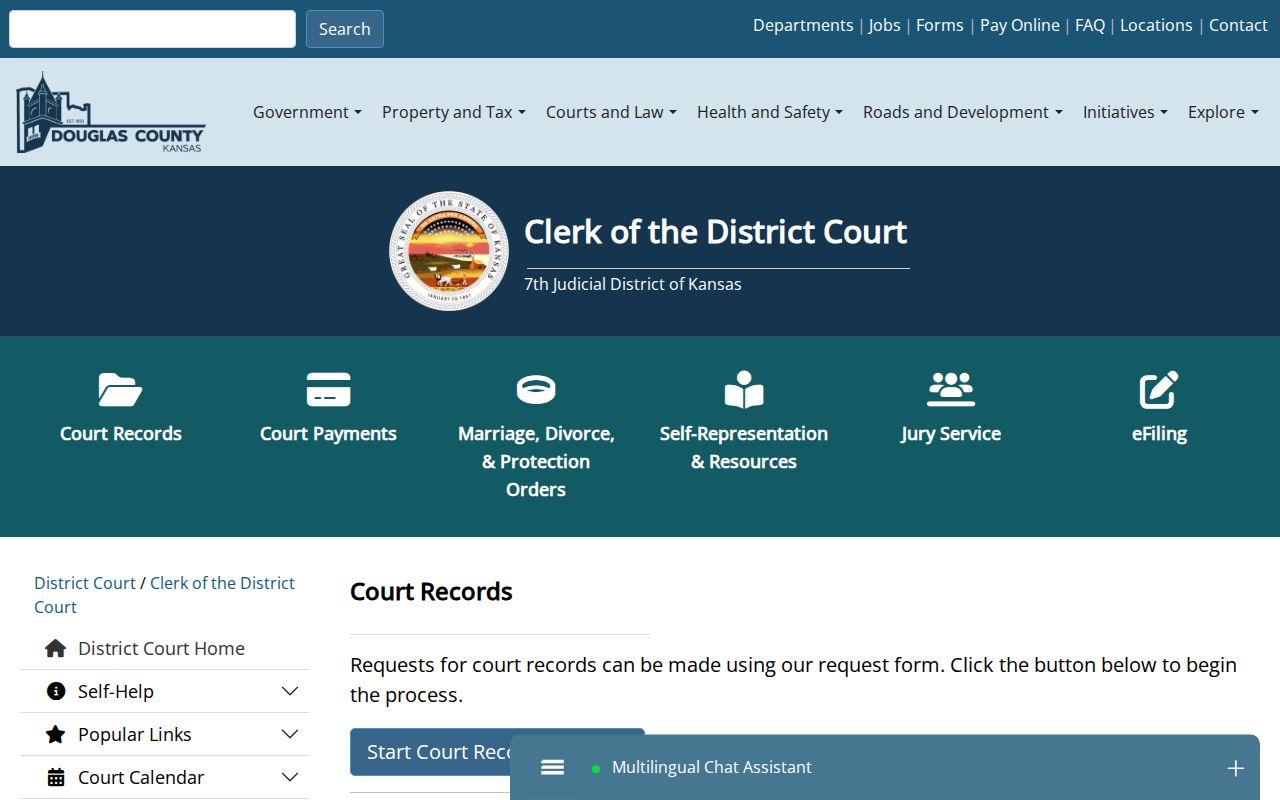 Douglas County court records choices after jail release